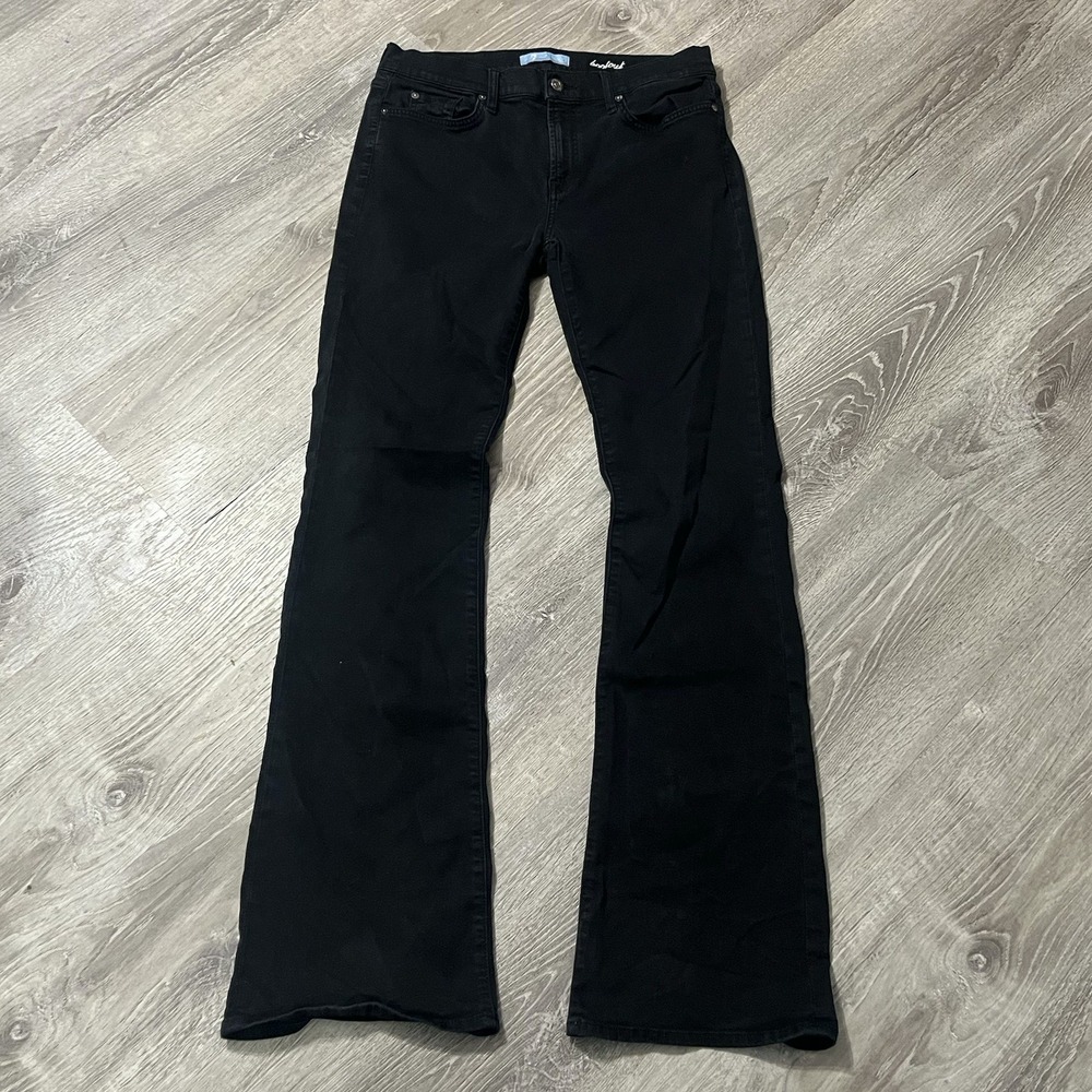 Seven7 Women's Black Jeans Blair Bootcut Size 32 Stretch Denim 32x34